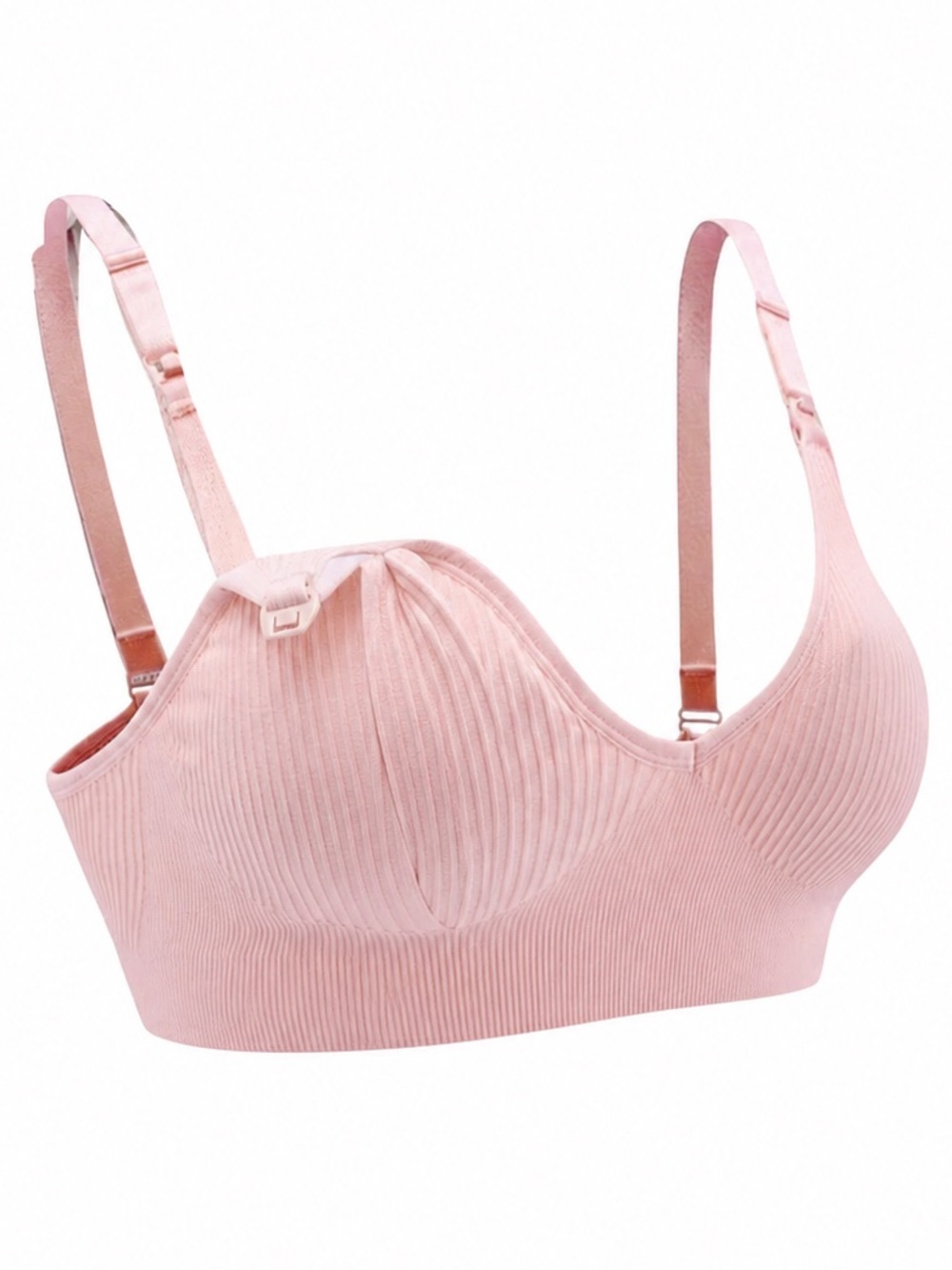 NWT Pale Pink Wireless Nursing Breastfeeding Bea size XL